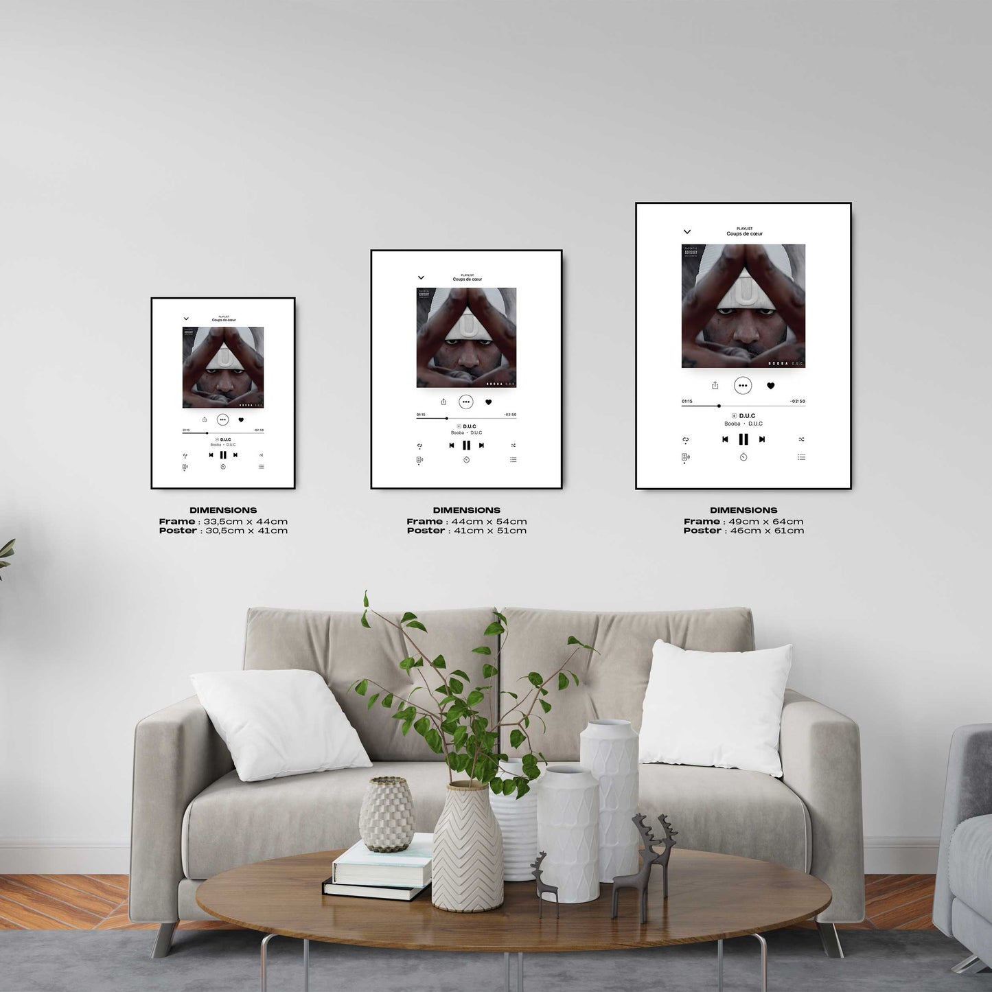 Poster Booba - D.U.C - Top Frame