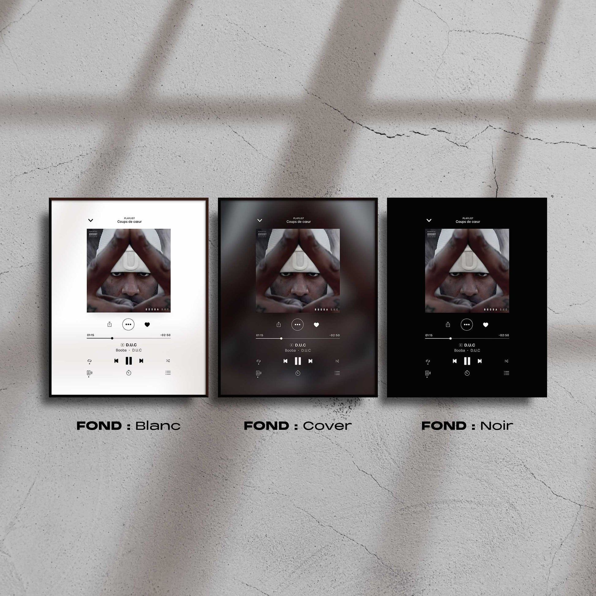 Poster Booba - D.U.C - Top Frame