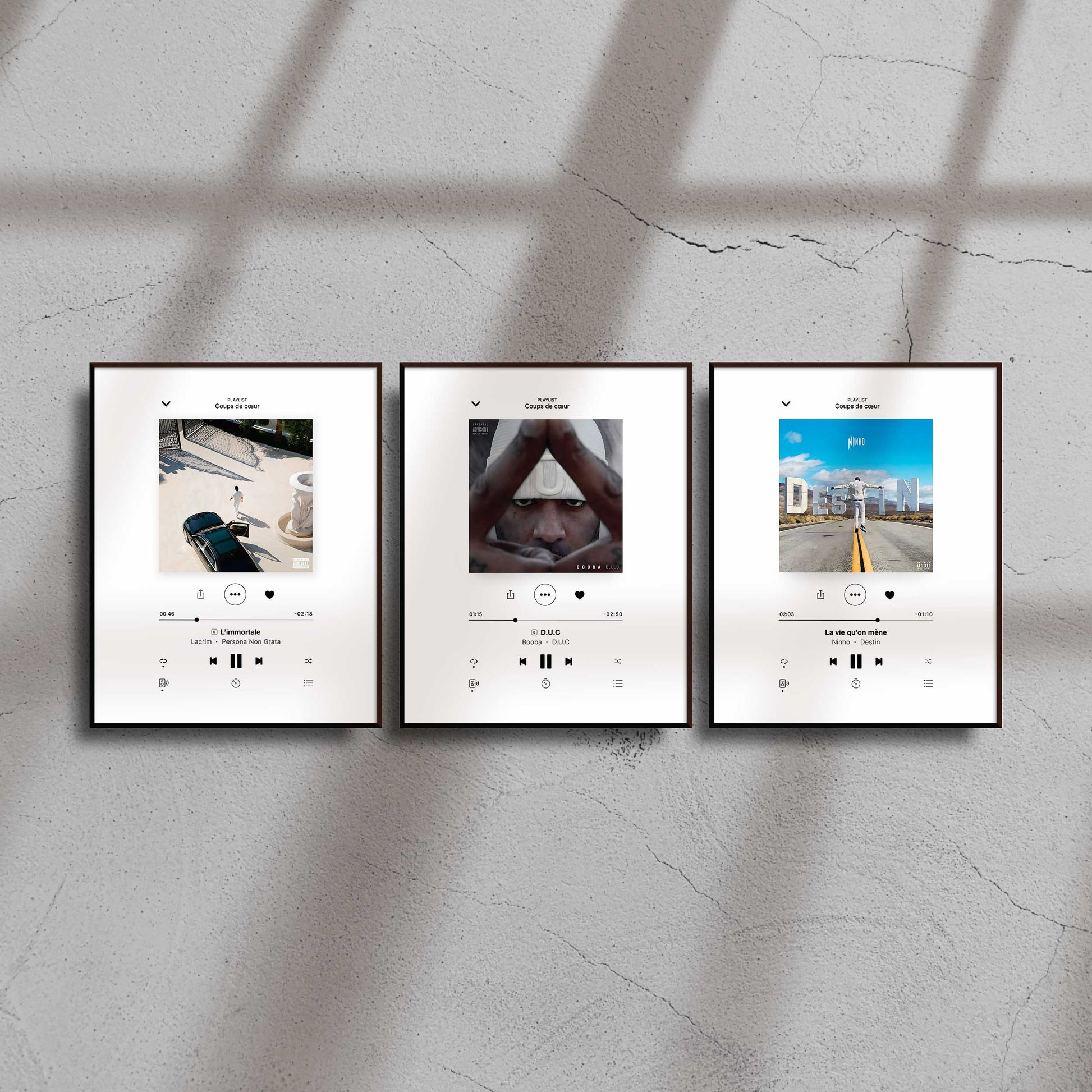 Poster Booba - D.U.C - Top Frame