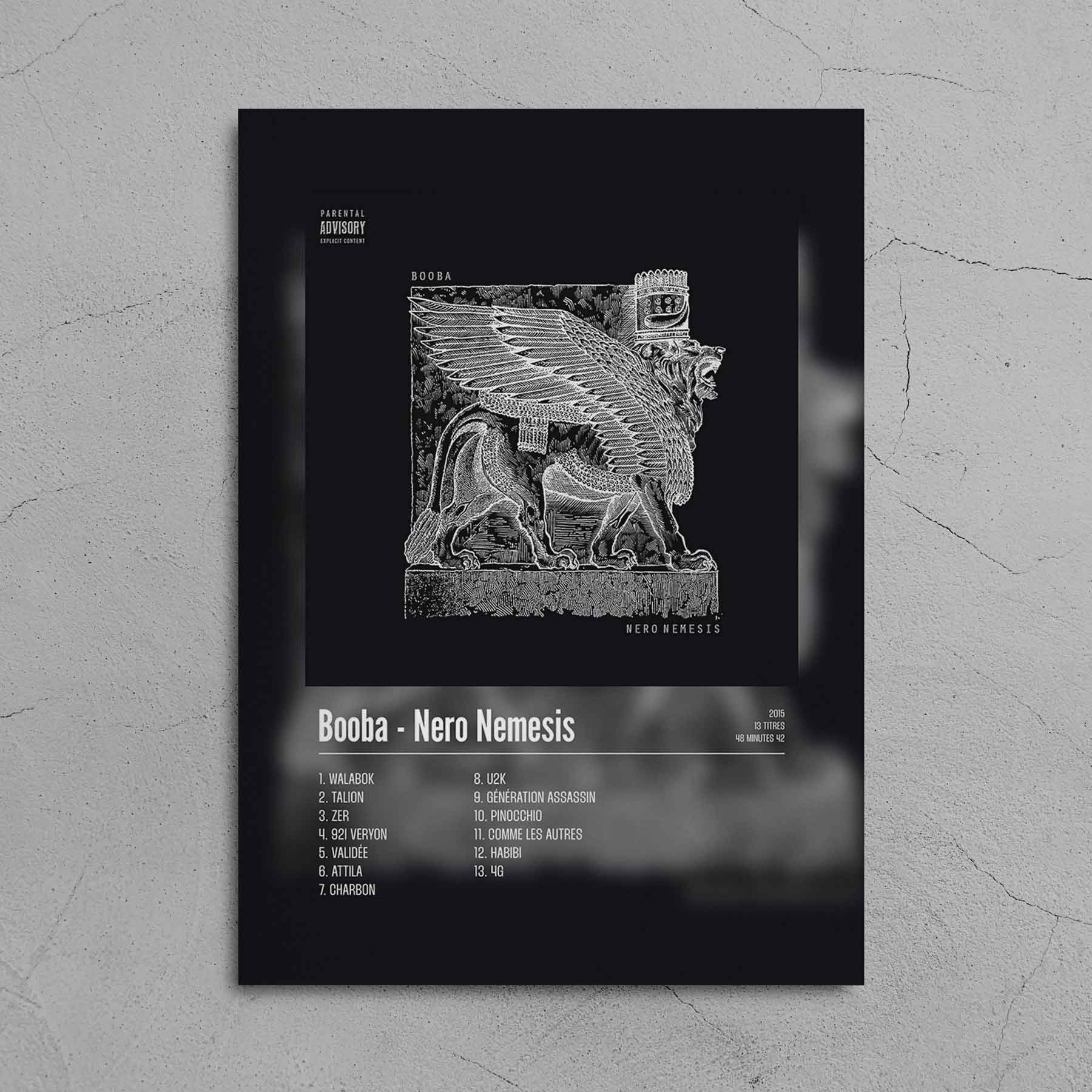 Poster Booba - Nero Nemesis - Top Frame