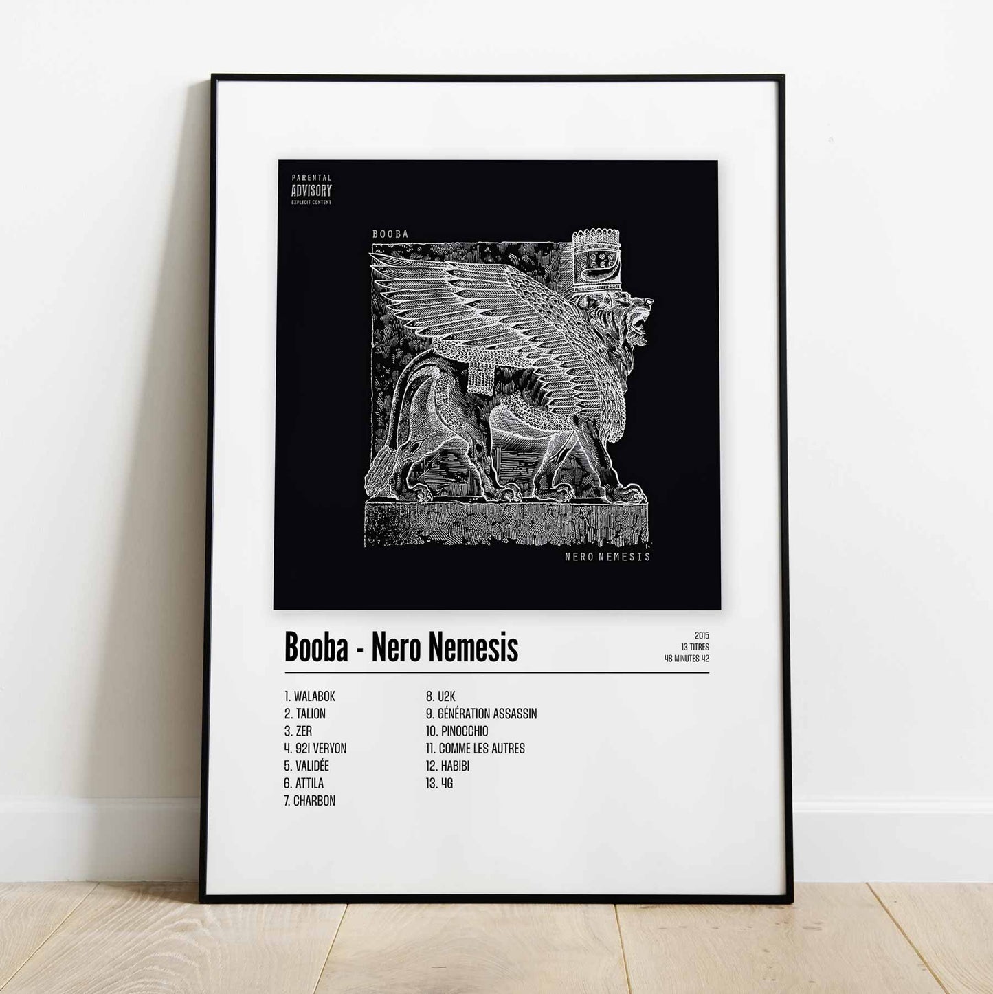 Poster Booba - Nero Nemesis - Top Frame