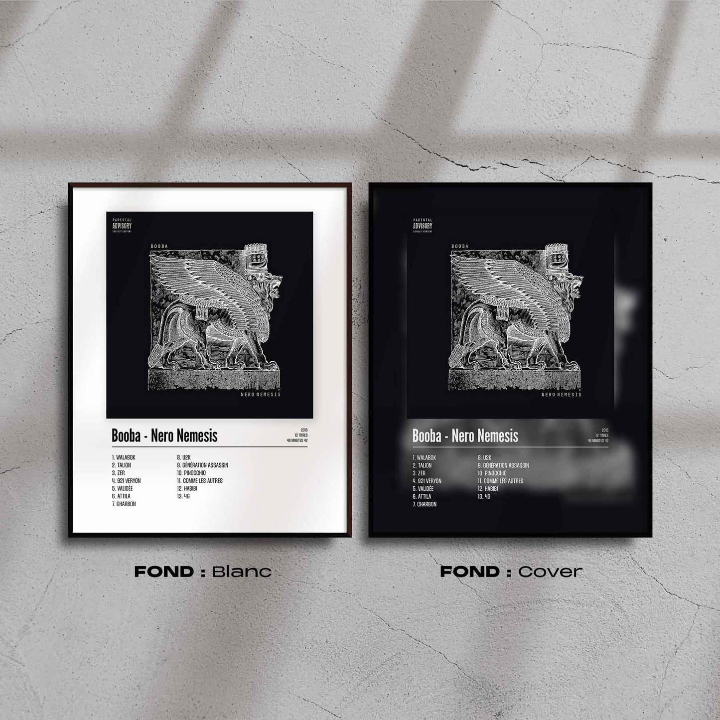 Poster Booba - Nero Nemesis - Top Frame