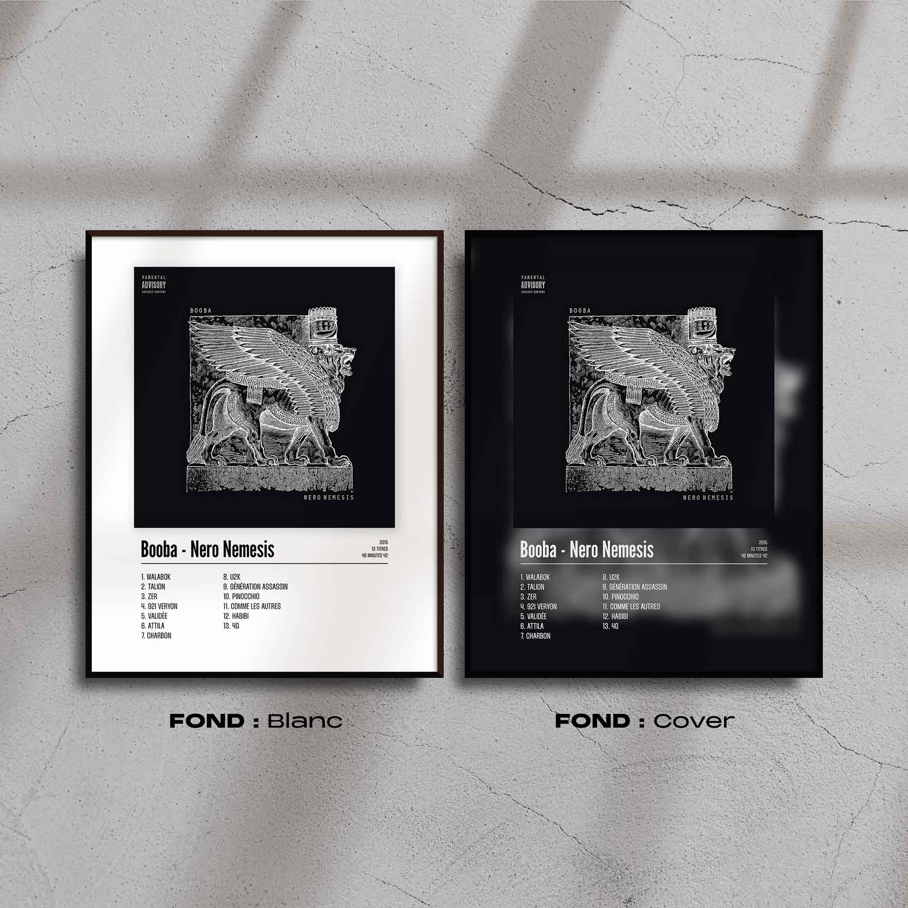Poster Booba - Nero Nemesis - Top Frame