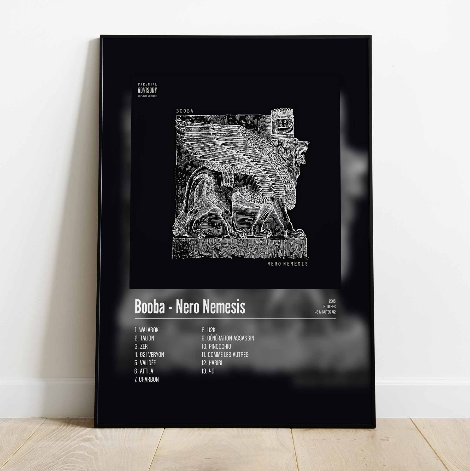 Poster Booba - Nero Nemesis - Top Frame