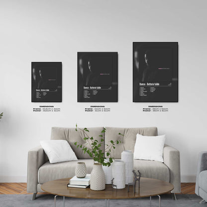 Poster Damso - Batterie faible - Top Frame
