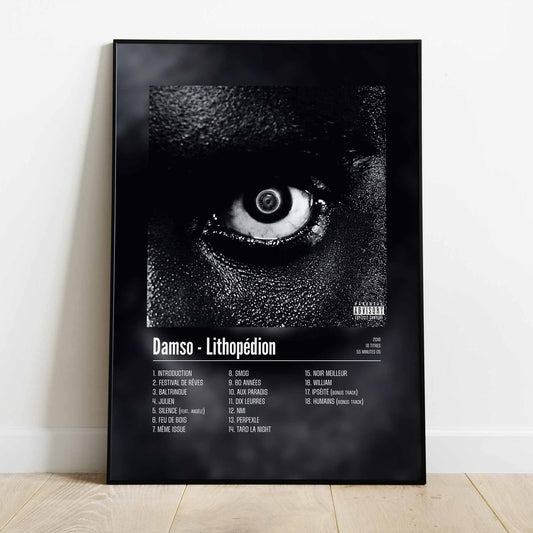 Poster Damso - Lithopédion - Top Frame
