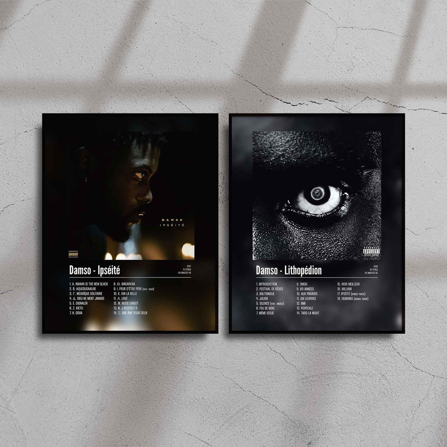 Poster Damso - Lithopédion - Top Frame