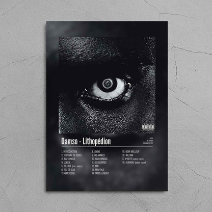 Poster Damso - Lithopédion - Top Frame