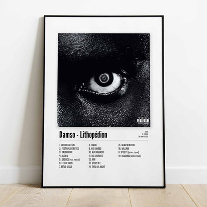 Poster Damso - Lithopédion - Top Frame