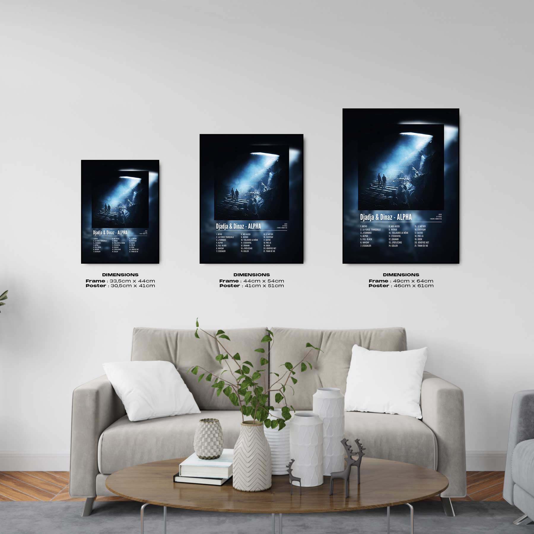 Poster Djadja & Dinaz - ALPHA - Disque 1 - Top Frame