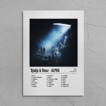 Poster Djadja & Dinaz - ALPHA - Disque 1 - Top Frame