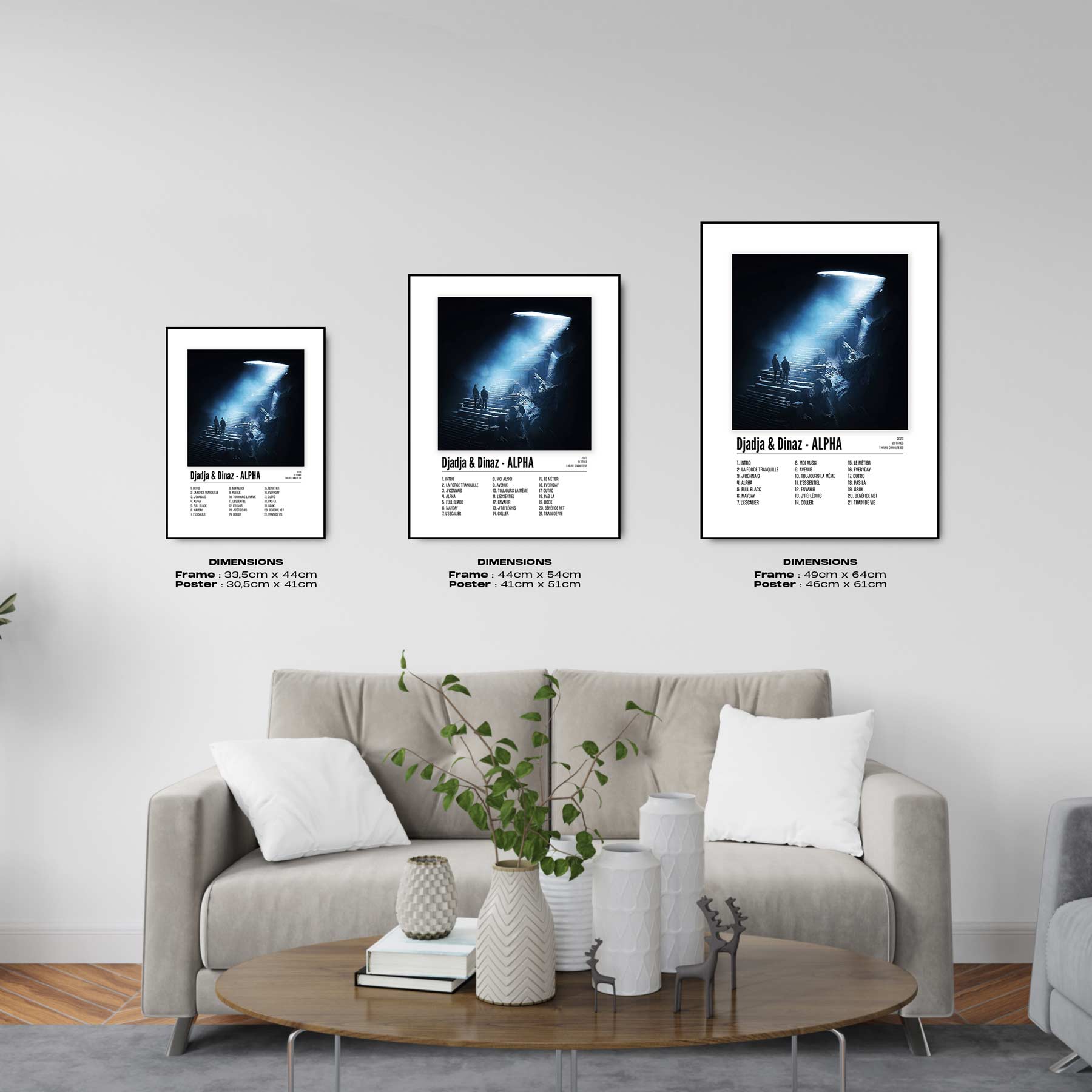 Poster Djadja & Dinaz - ALPHA - Disque 1 - Top Frame
