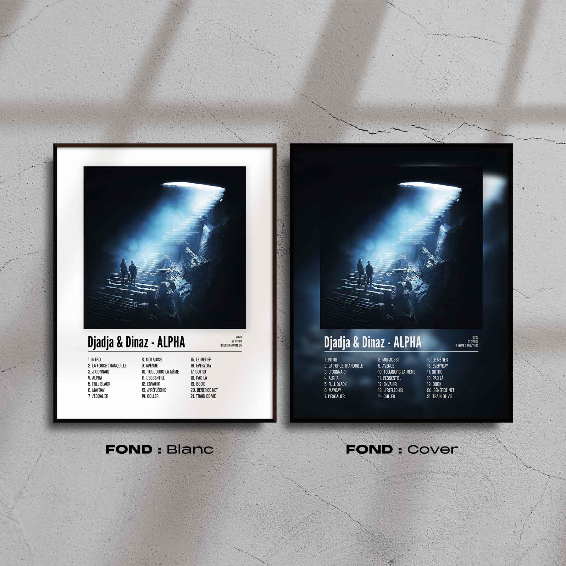 Poster Djadja & Dinaz - ALPHA - Disque 1 - Top Frame
