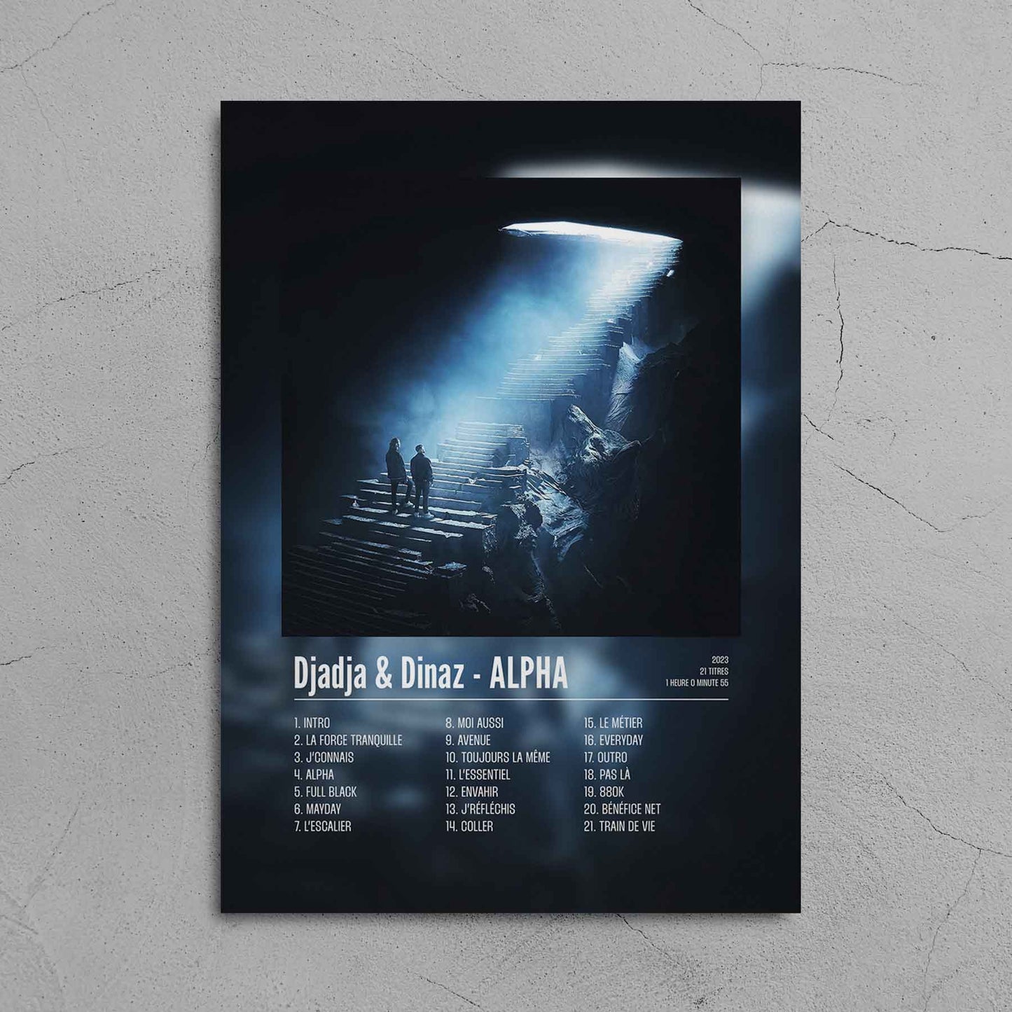 Poster Djadja & Dinaz - ALPHA - Disque 1 - Top Frame