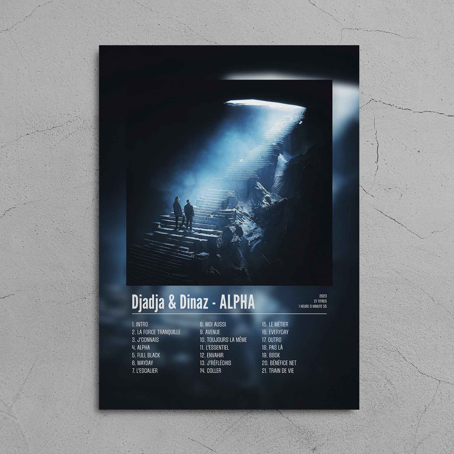 Poster Djadja & Dinaz - ALPHA - Disque 1 - Top Frame