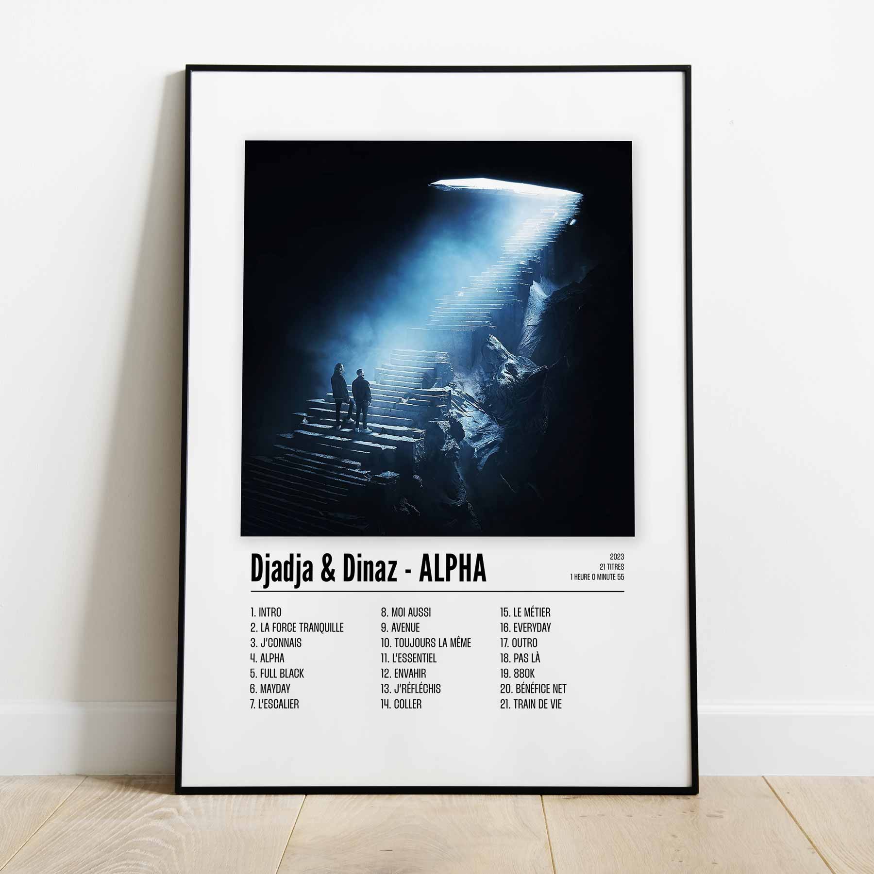 Poster Djadja & Dinaz - ALPHA - Disque 1 - Top Frame