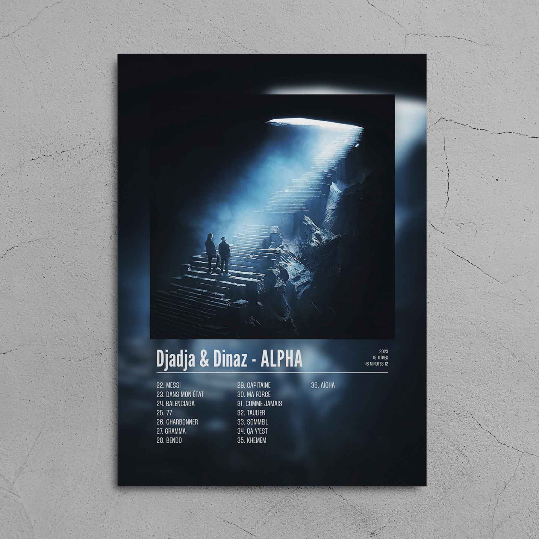 Poster Djadja & Dinaz - ALPHA - Disque 2 - Top Frame