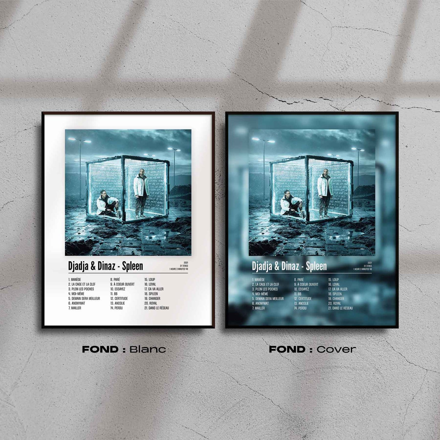 Poster Djadja & Dinaz - Spleen - Top Frame