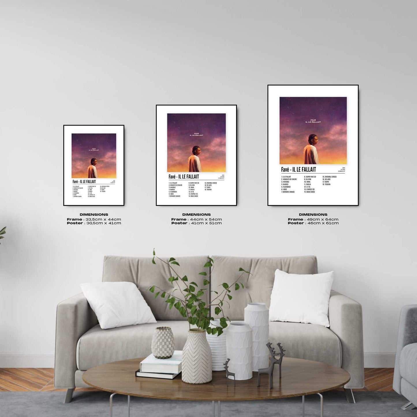 Poster Favé - IL LE FALLAIT - Top Frame