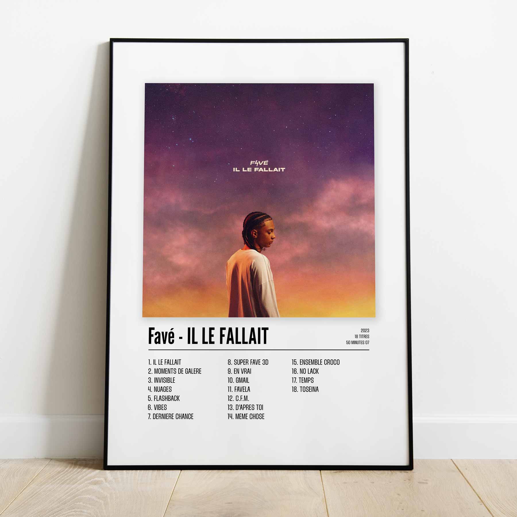 Poster Favé - IL LE FALLAIT - Top Frame