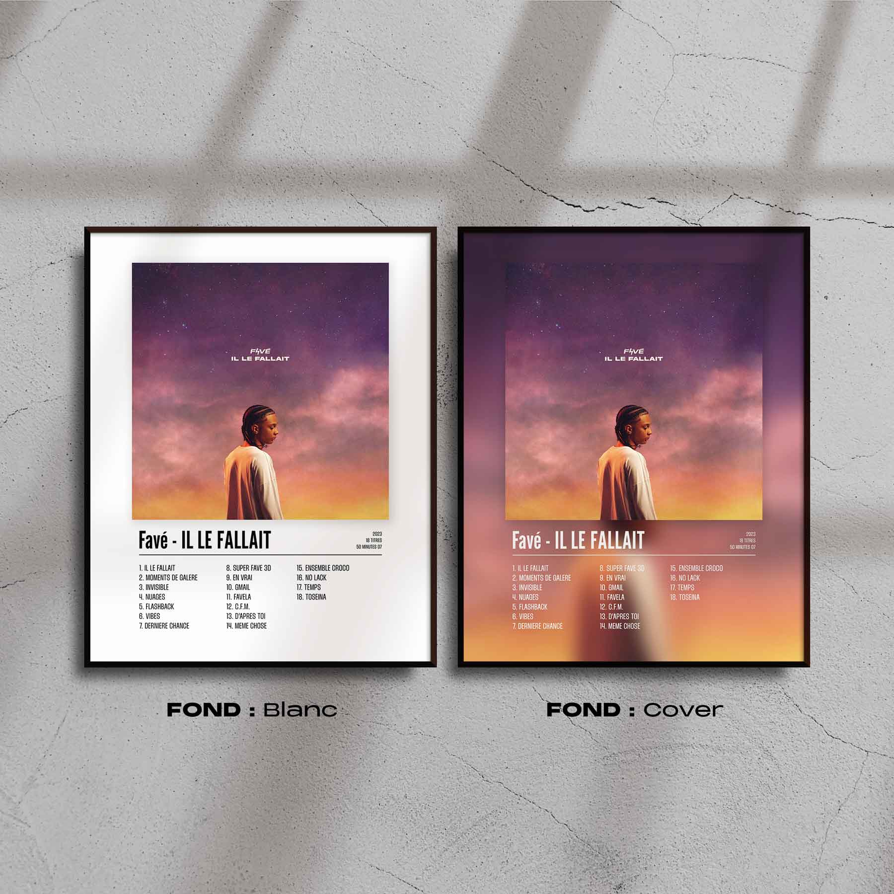 Poster Favé - IL LE FALLAIT - Top Frame