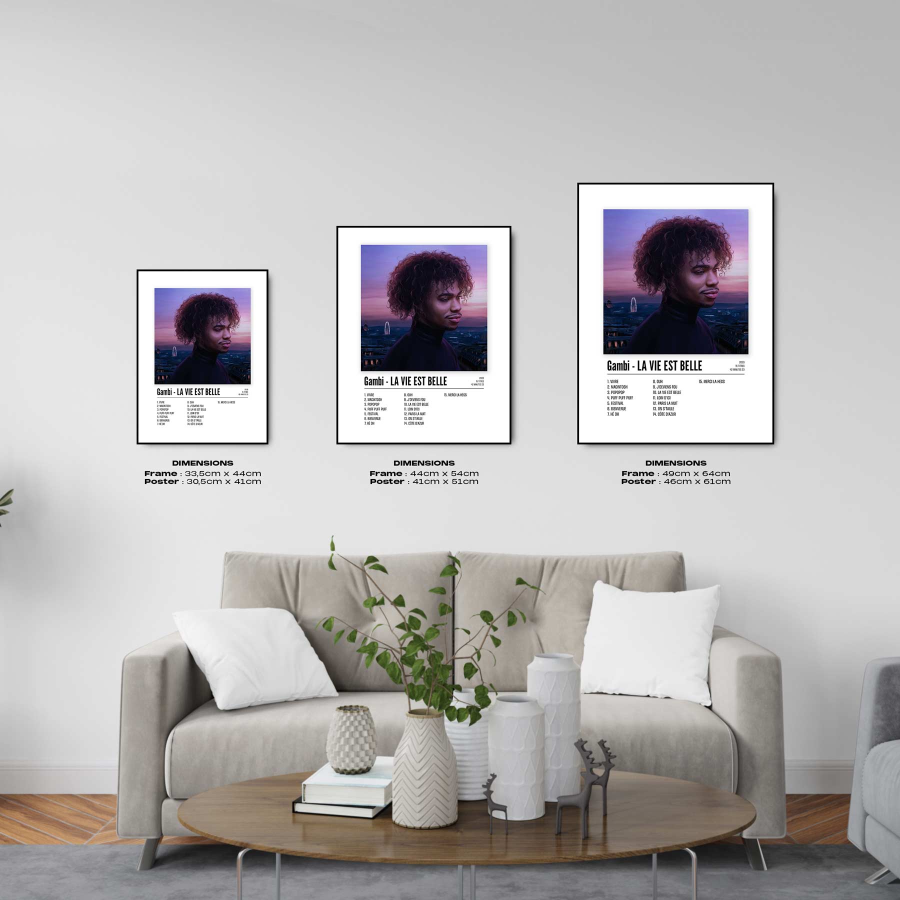 Poster Gambi - LA VIE EST BELLE - Top Frame