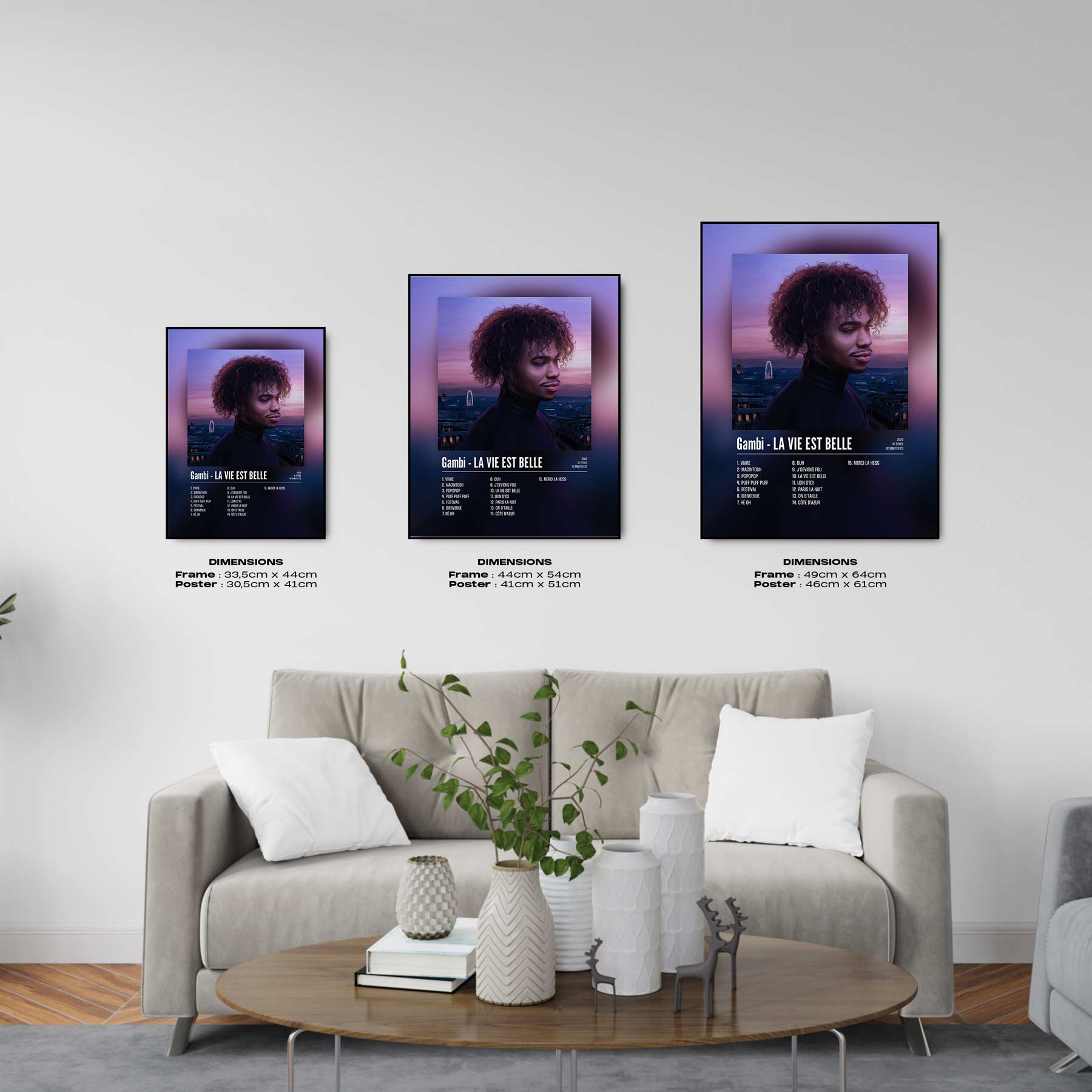 Poster Gambi - LA VIE EST BELLE - Top Frame