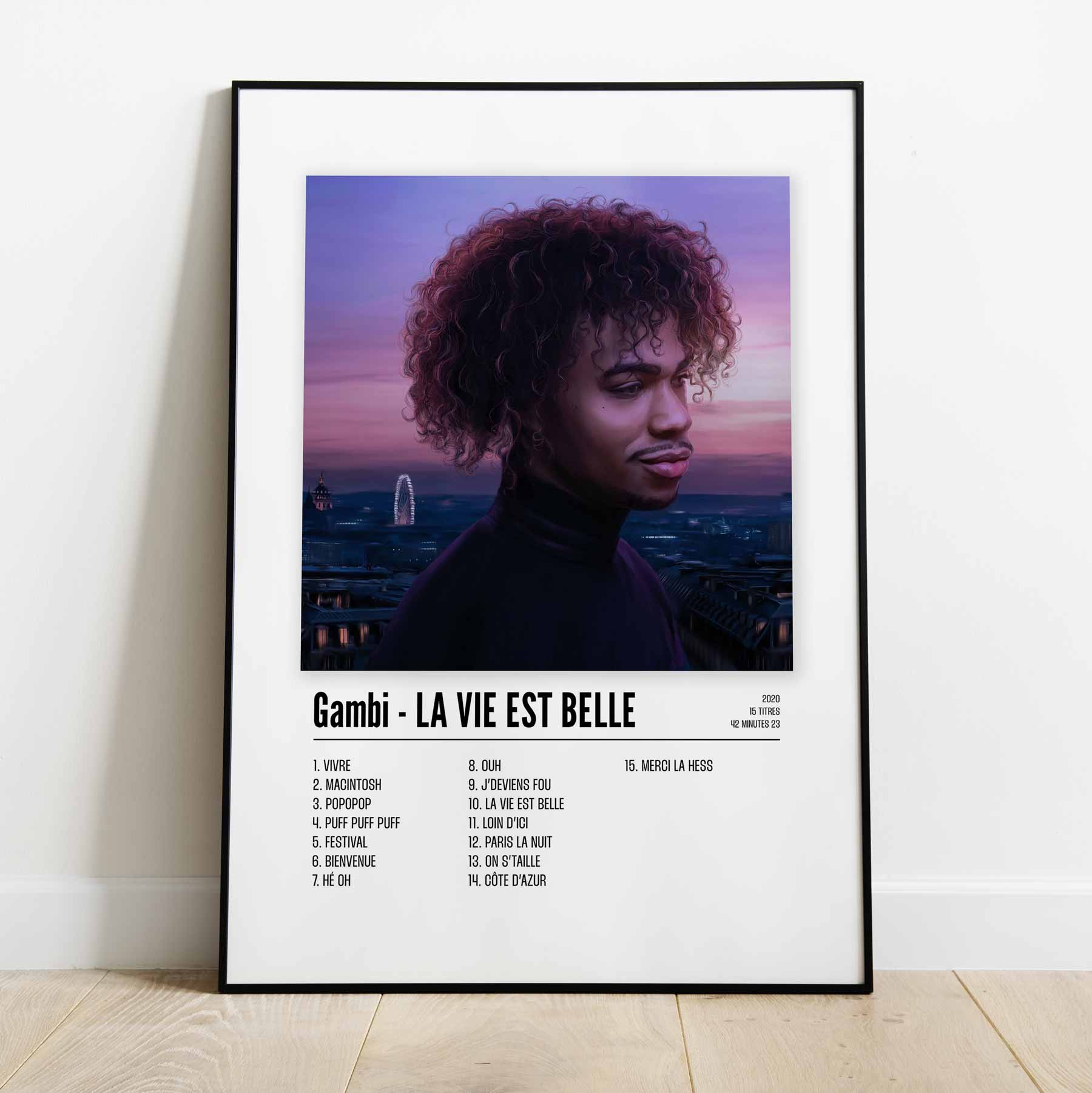 Poster Gambi - LA VIE EST BELLE - Top Frame