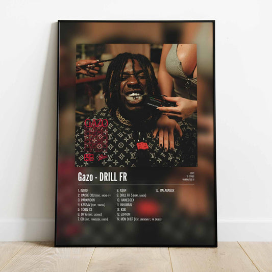 Poster Gazo - DRILL FR - Top Frame
