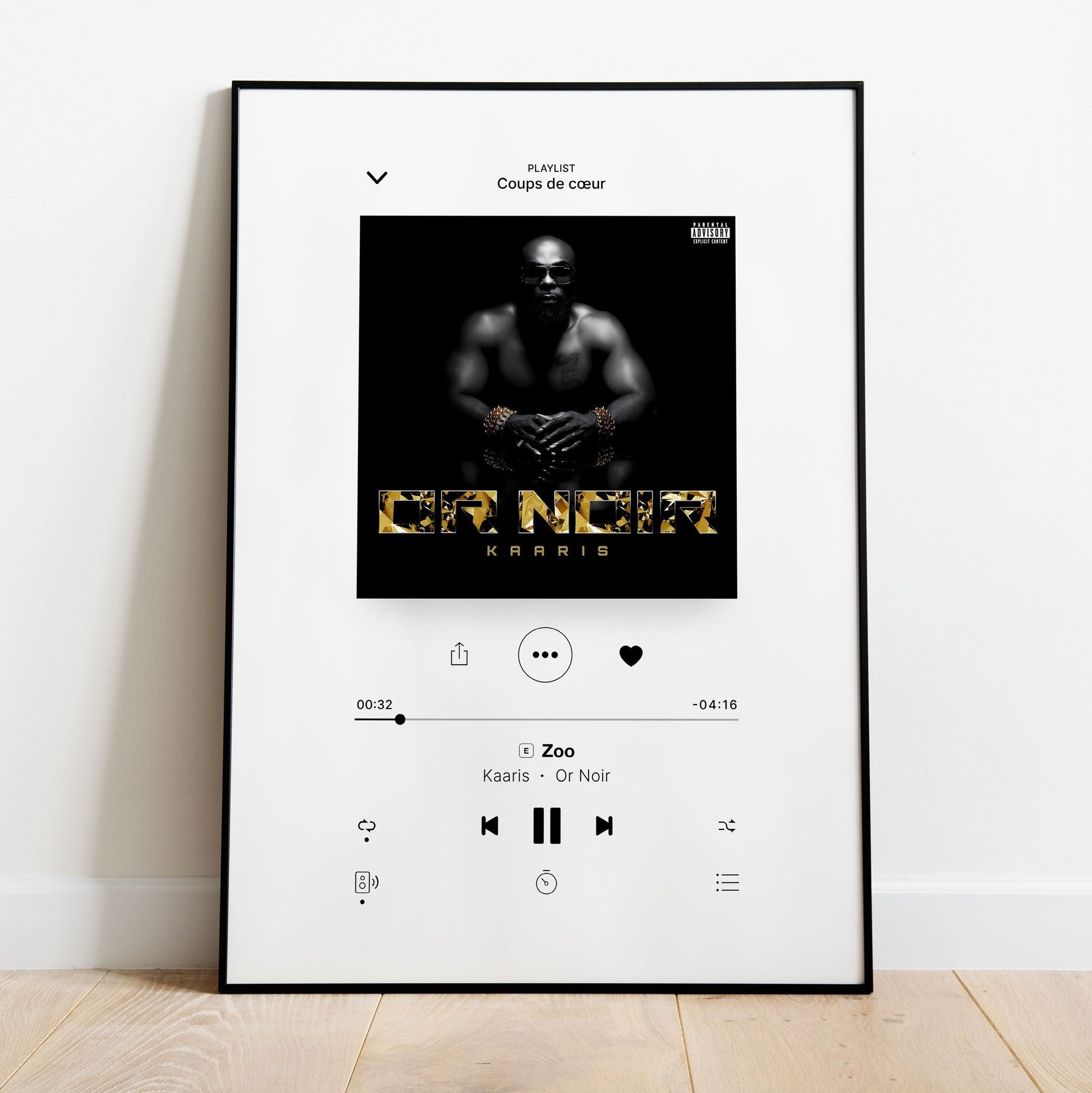 Poster Kaaris - Or Noir - Top Frame