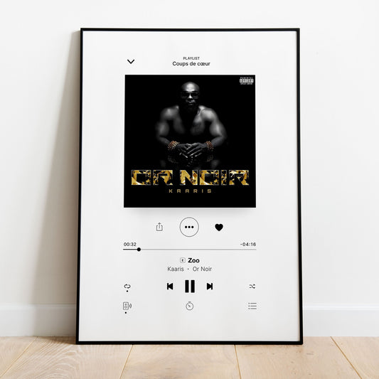 Poster Kaaris - Or Noir - Top Frame