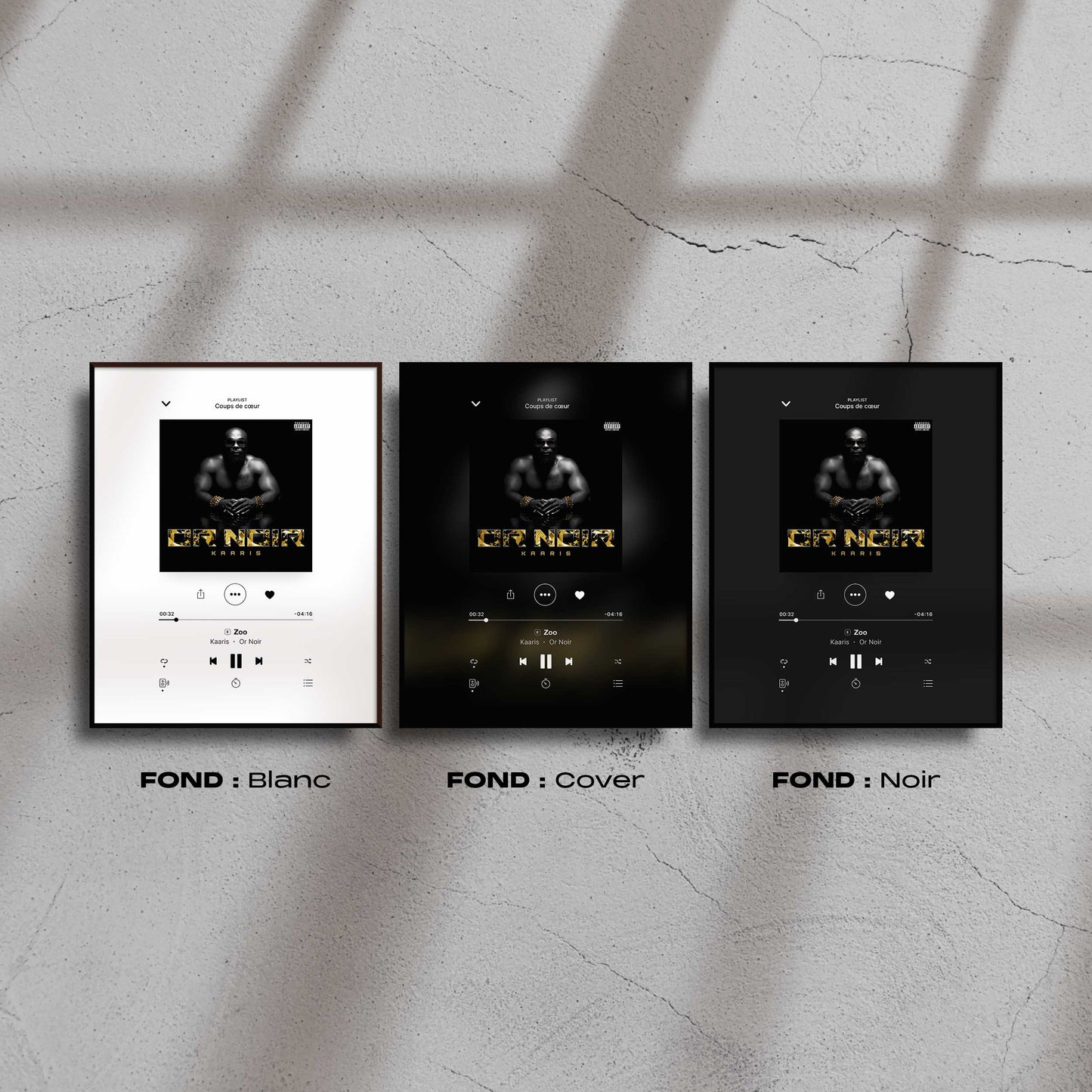 Poster Kaaris - Or Noir - Top Frame