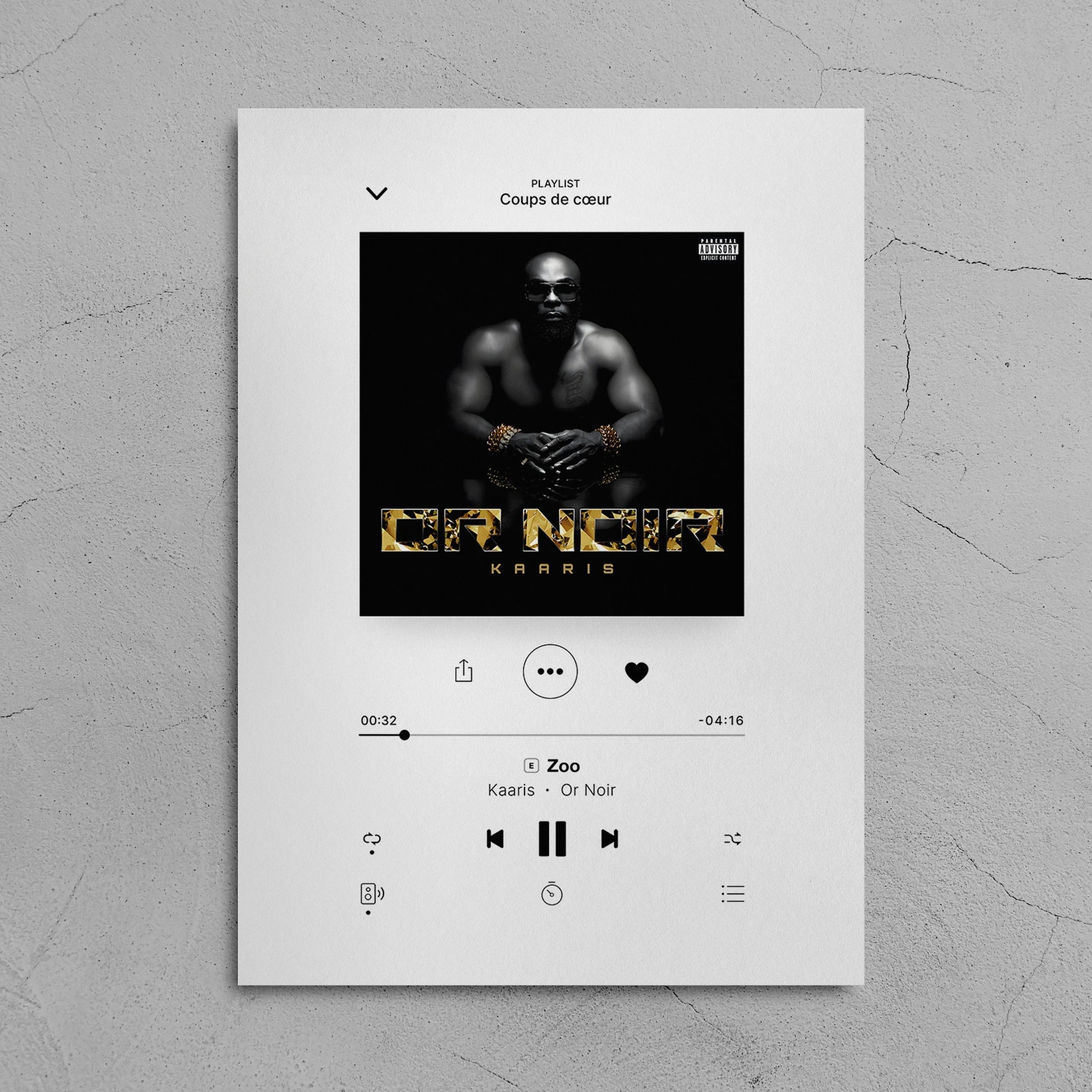 Poster Kaaris - Or Noir - Top Frame