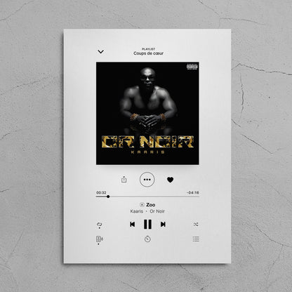 Poster Kaaris - Or Noir - Top Frame