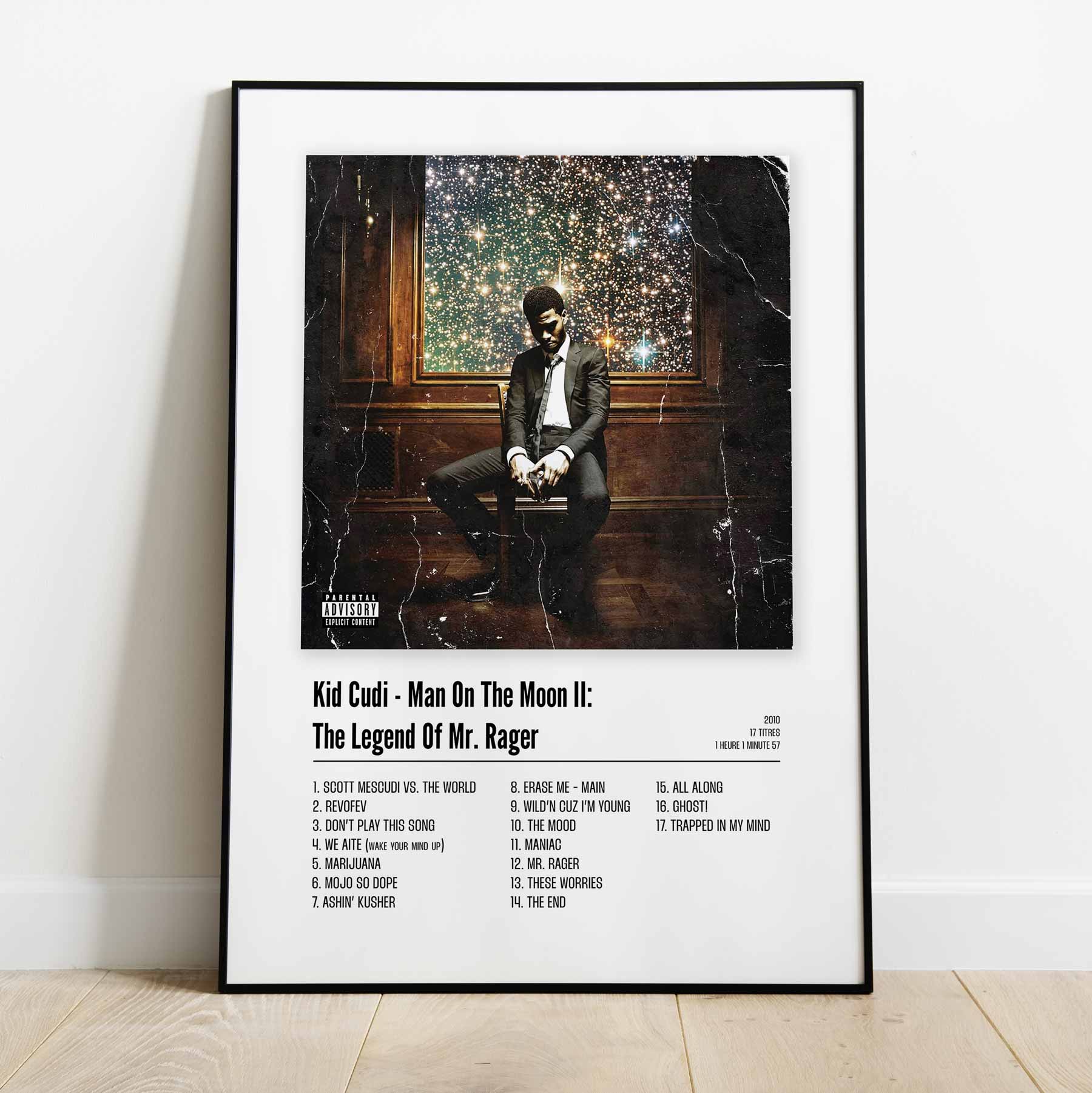 Poster Kid Cudi - Man On The Moon II: The Legend Of Mr. Rager. - Top Frame