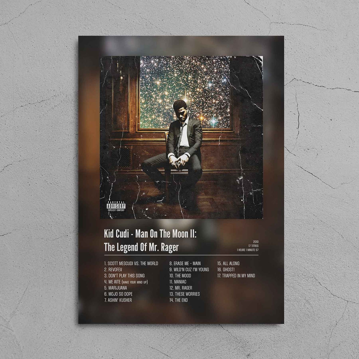 Poster Kid Cudi - Man On The Moon II: The Legend Of Mr. Rager. - Top Frame