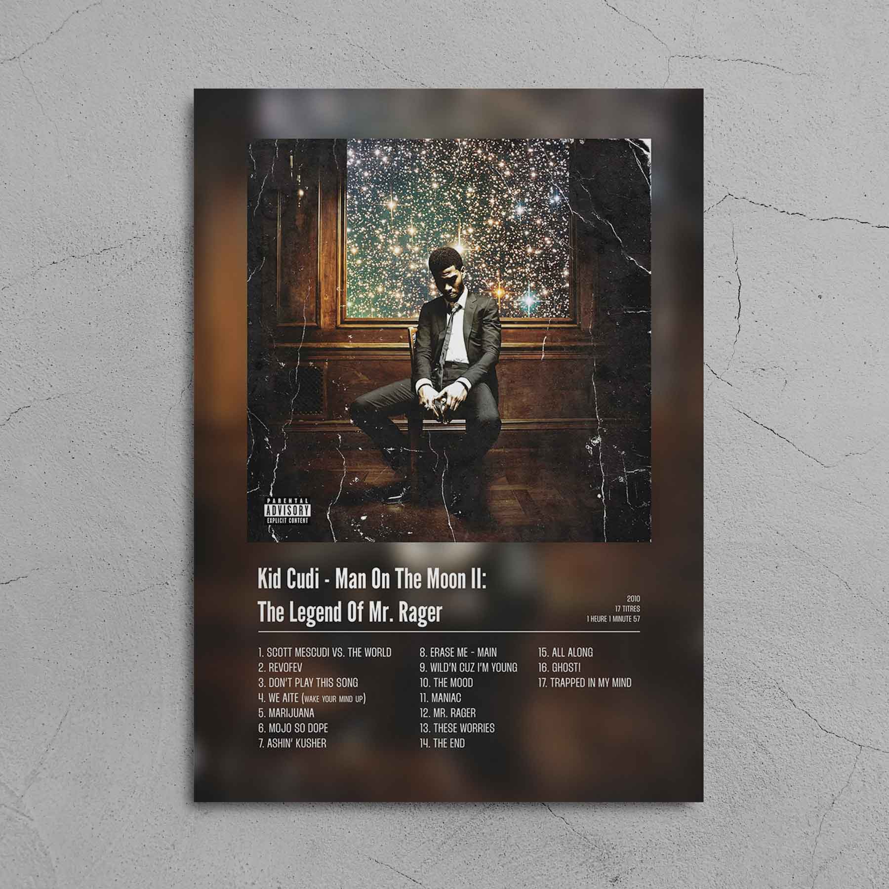 Poster Kid Cudi - Man On The Moon II: The Legend Of Mr. Rager. - Top Frame