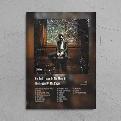 Poster Kid Cudi - Man On The Moon II: The Legend Of Mr. Rager. - Top Frame