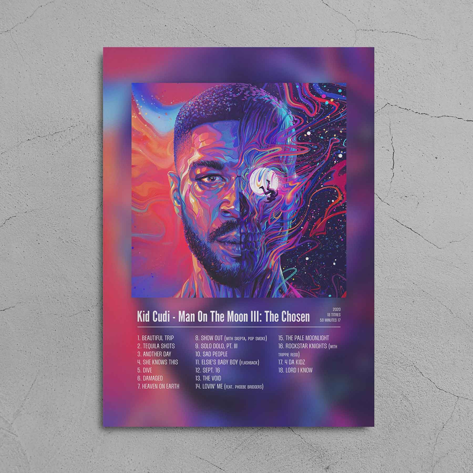 Poster Kid Cudi - Man On The Moon III: The Chosen - Top Frame