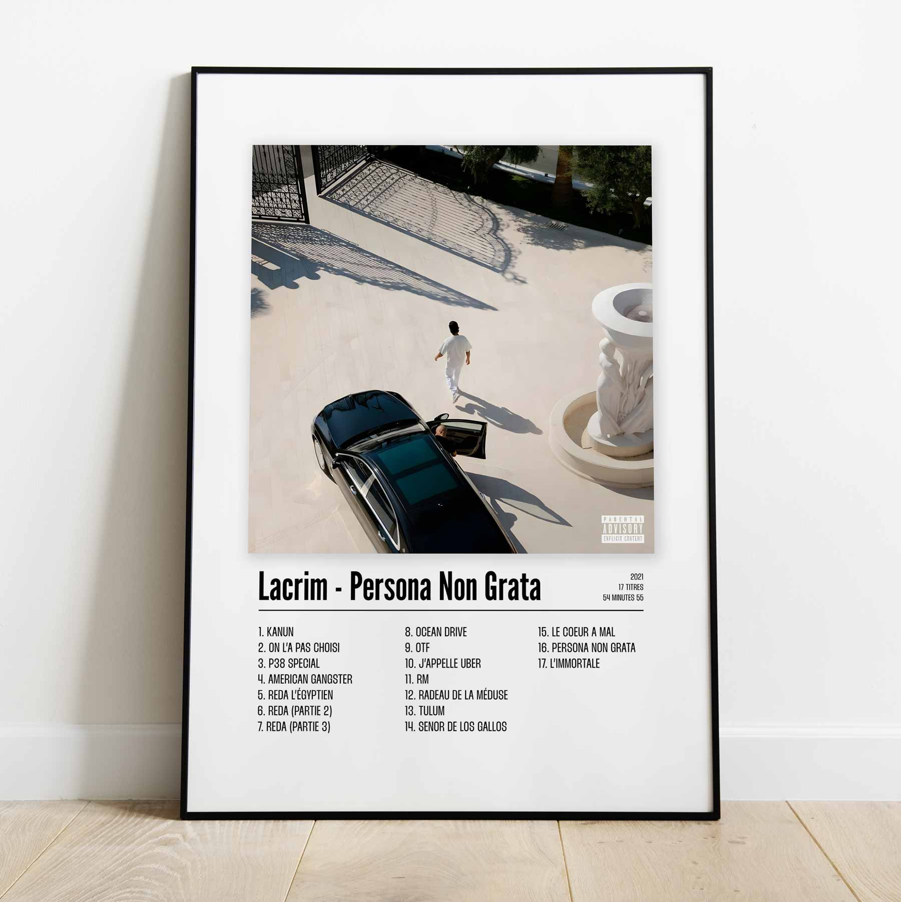 Poster Lacrim - Persona Non Grata - Top Frame