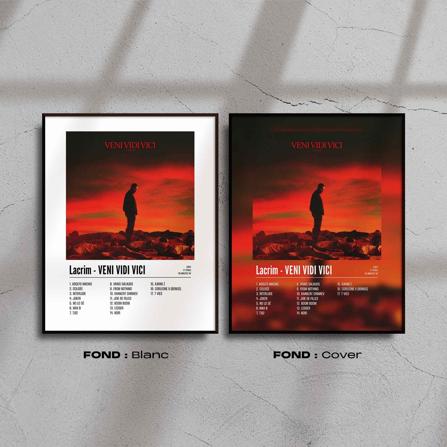 Poster Lacrim - VENI VIDI VICI - Top Frame