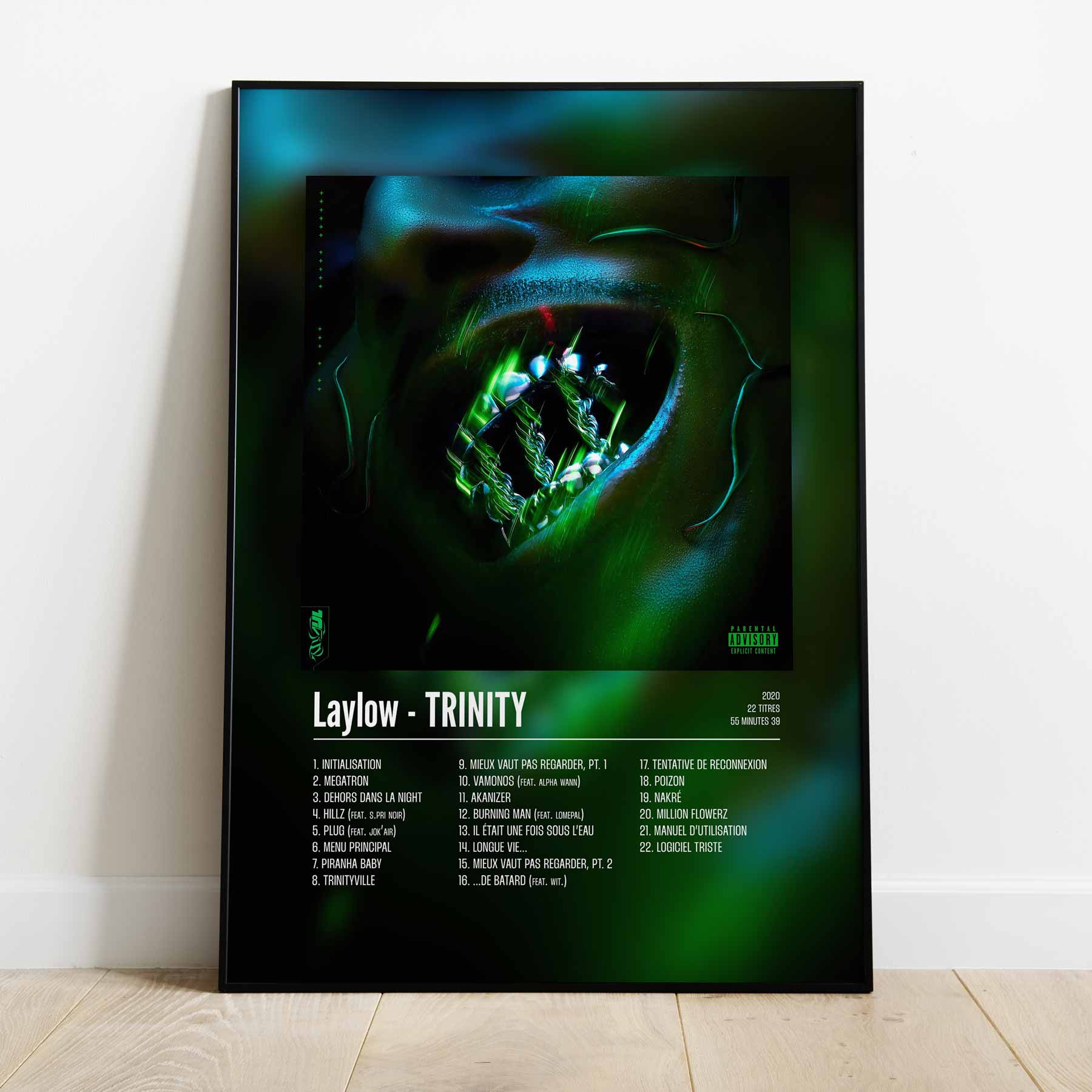 Poster Laylow - TRINITY - Top Frame