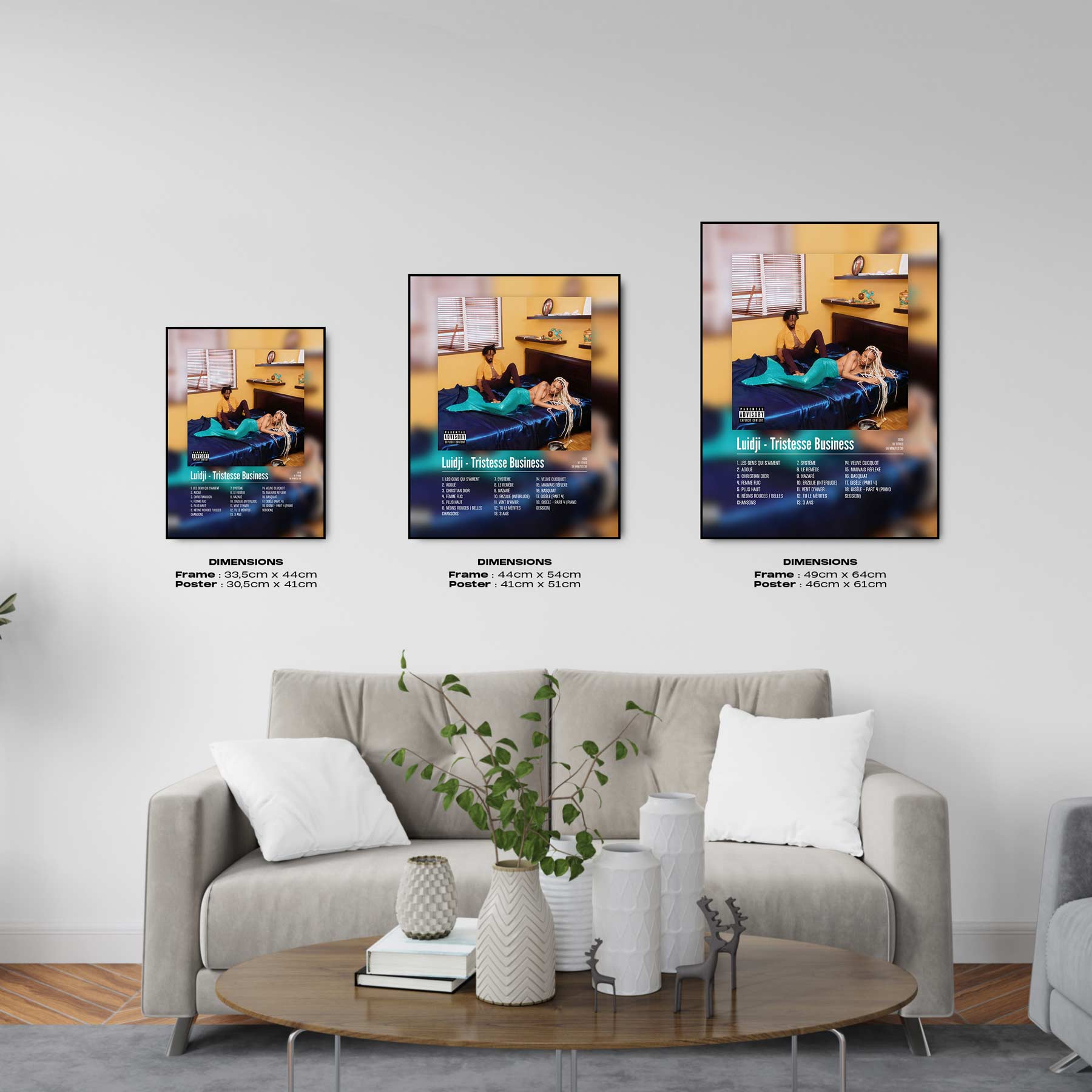 Poster Luidji - Tristesse Business - Top Frame