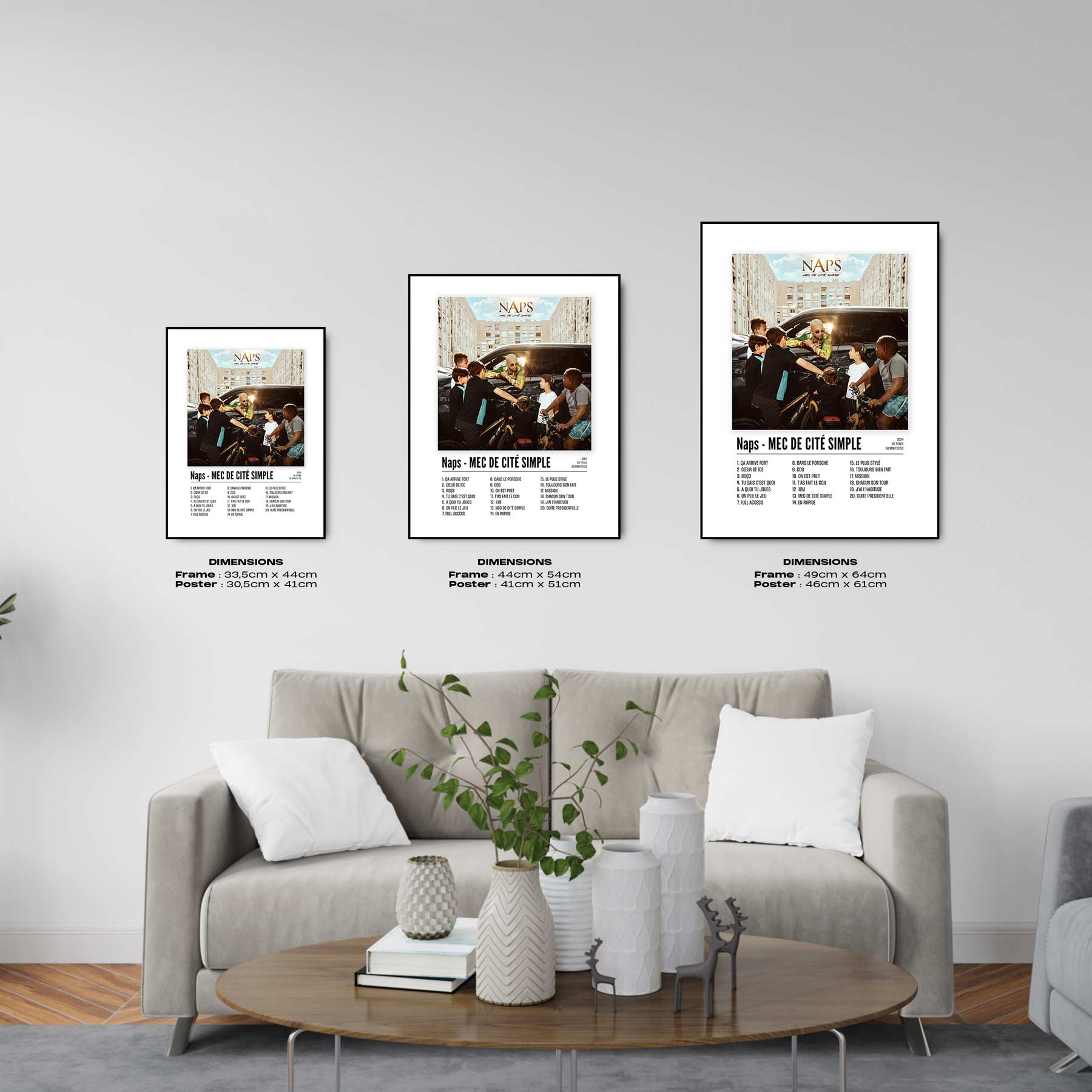 Poster Naps - MEC DE CITÉ SIMPLE - Top Frame