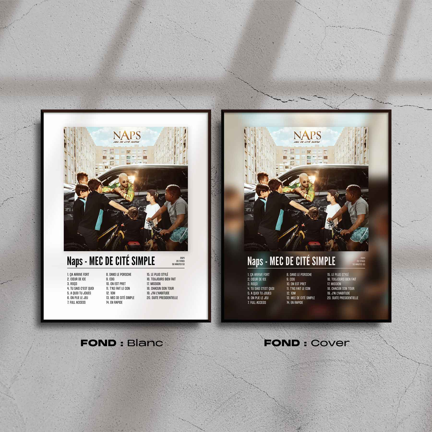 Poster Naps - MEC DE CITÉ SIMPLE - Top Frame