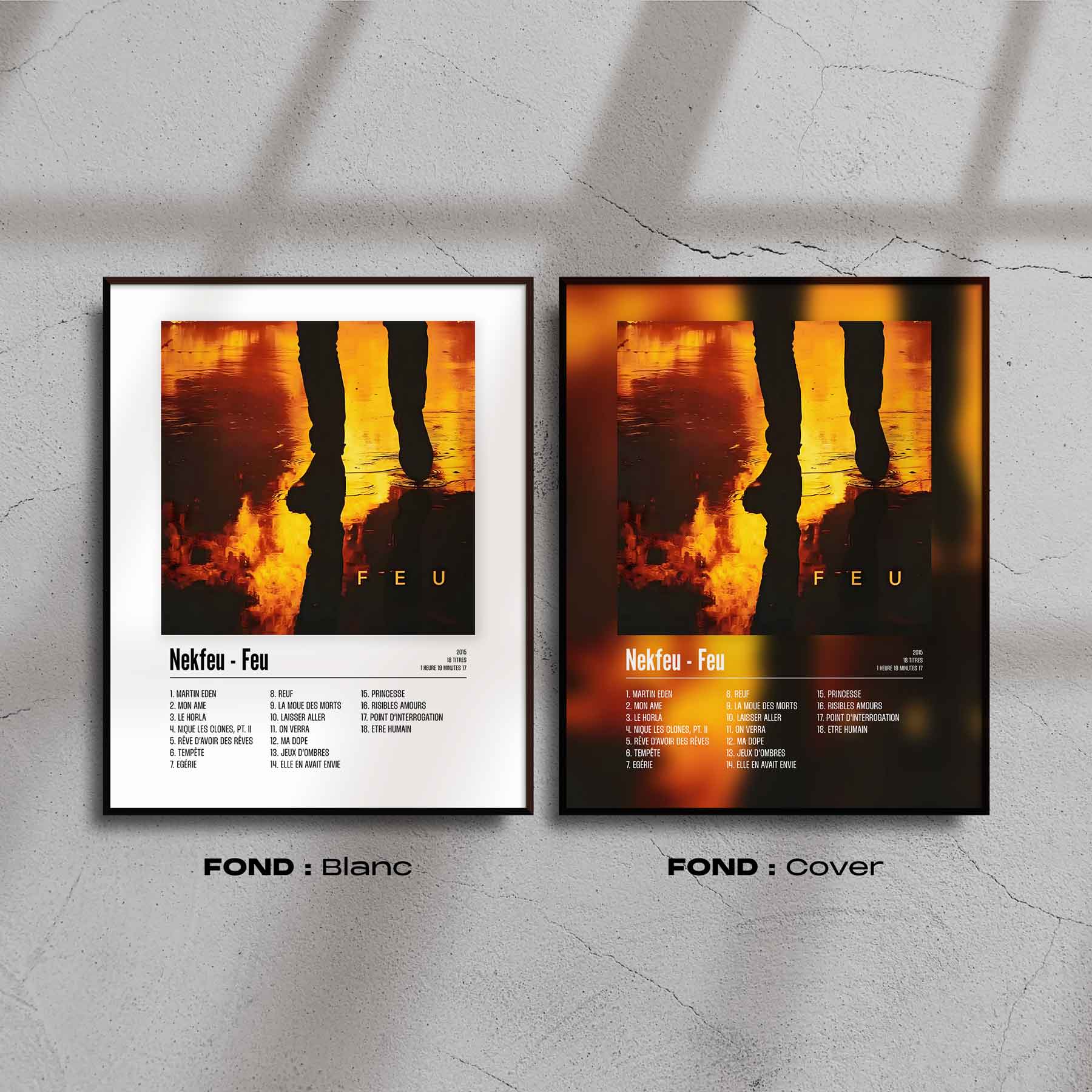 Poster Nekfeu - Feu - Top Frame