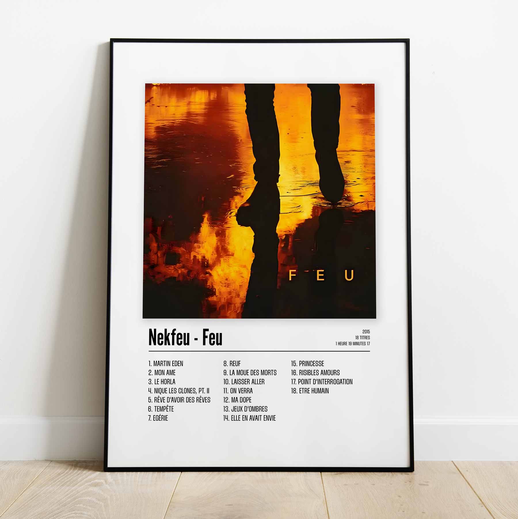 Poster Nekfeu - Feu - Top Frame