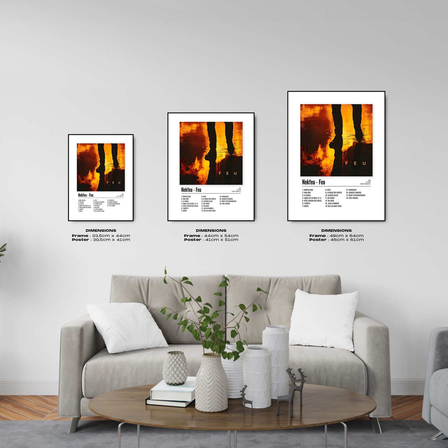 Poster Nekfeu - Feu - Top Frame