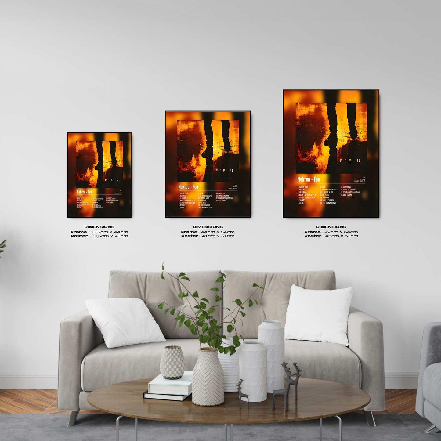 Poster Nekfeu - Feu - Top Frame