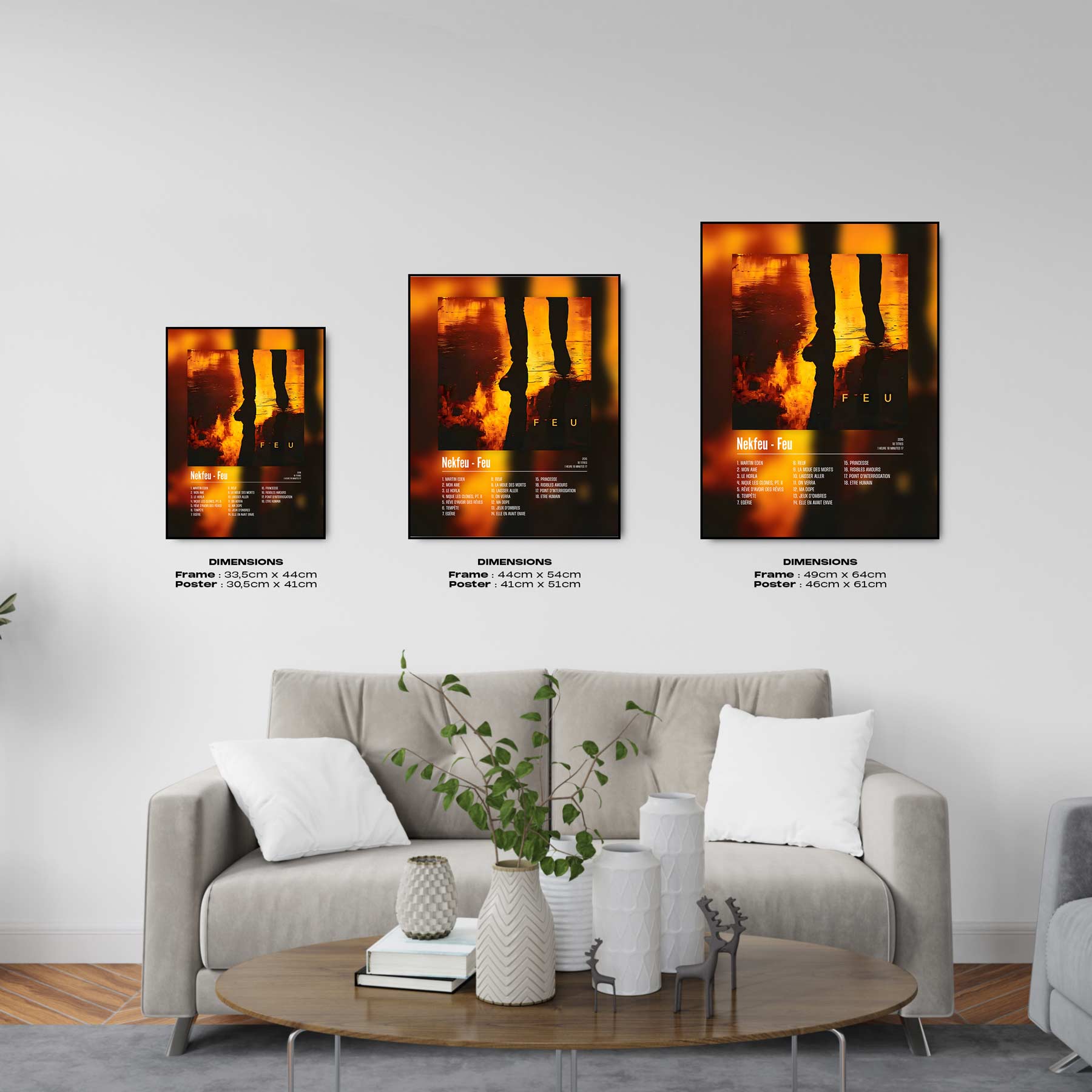 Poster Nekfeu - Feu - Top Frame